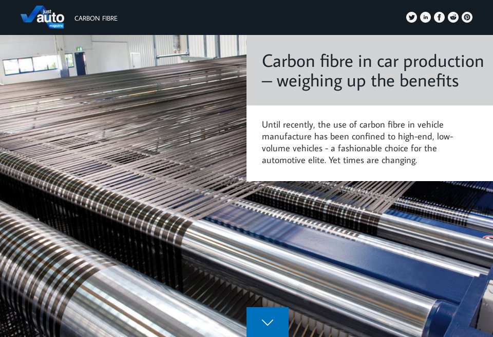 Carbon fibre in car production; weighing up the benefits justauto